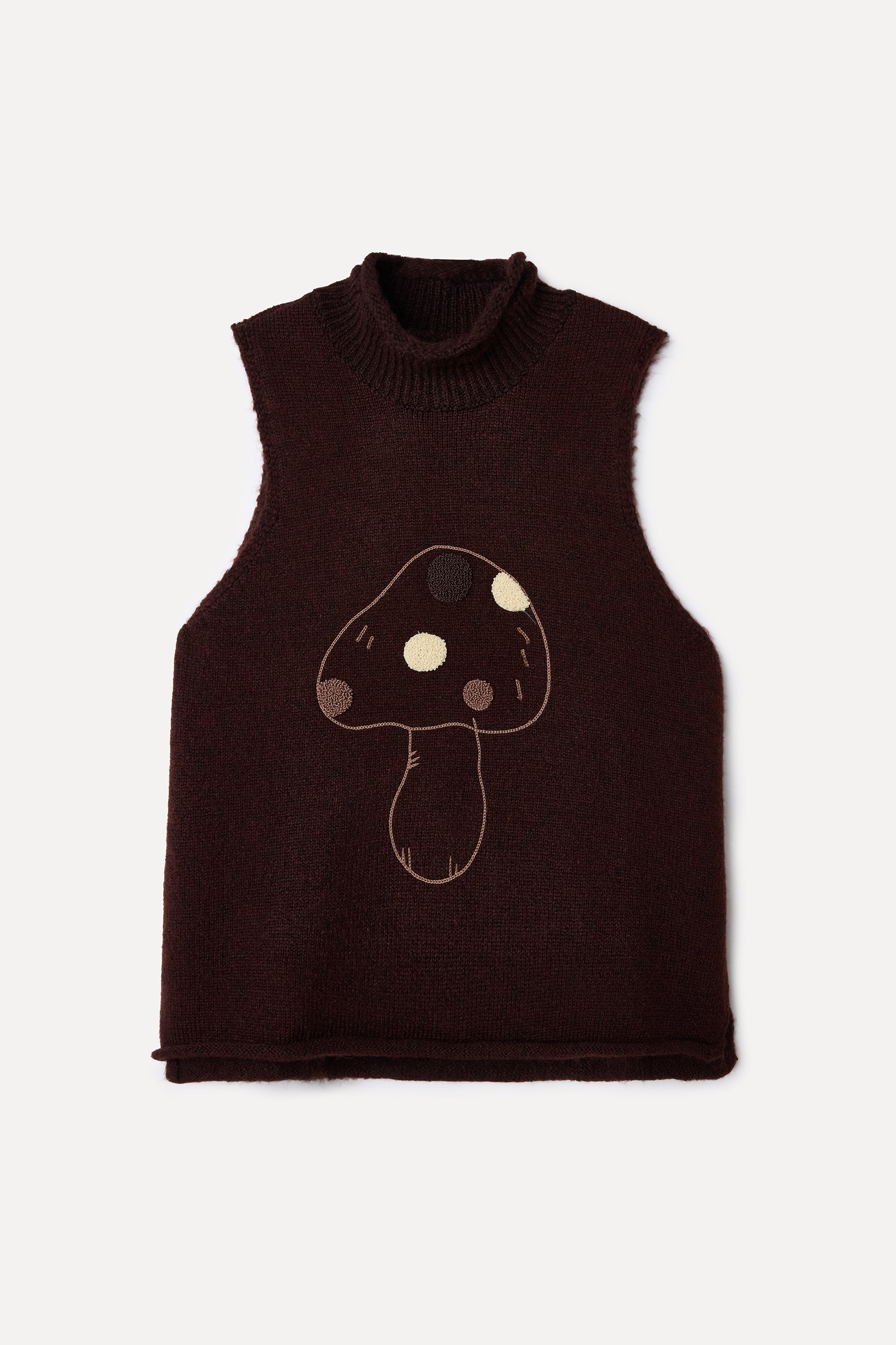 NAKIŞLI CROP KOLSUZ KAZAK