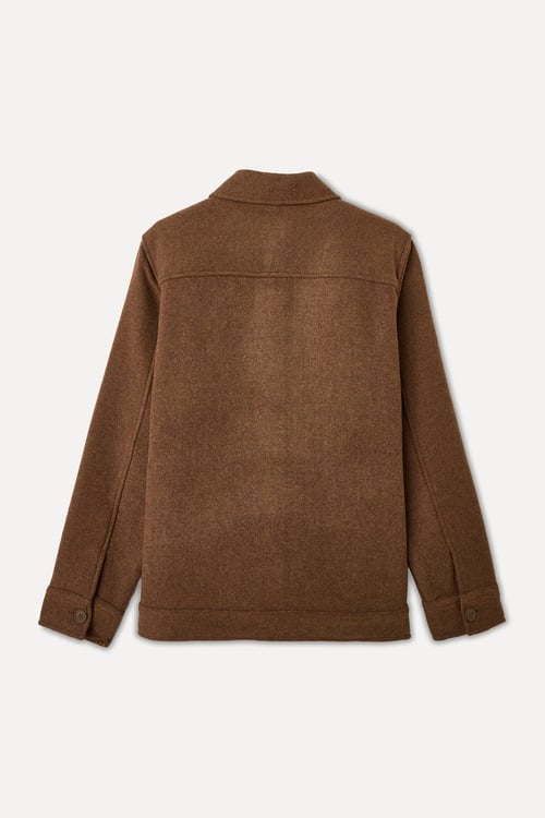 REGULAR FIT YÜN KARIŞIMLI CASUAL CEKET