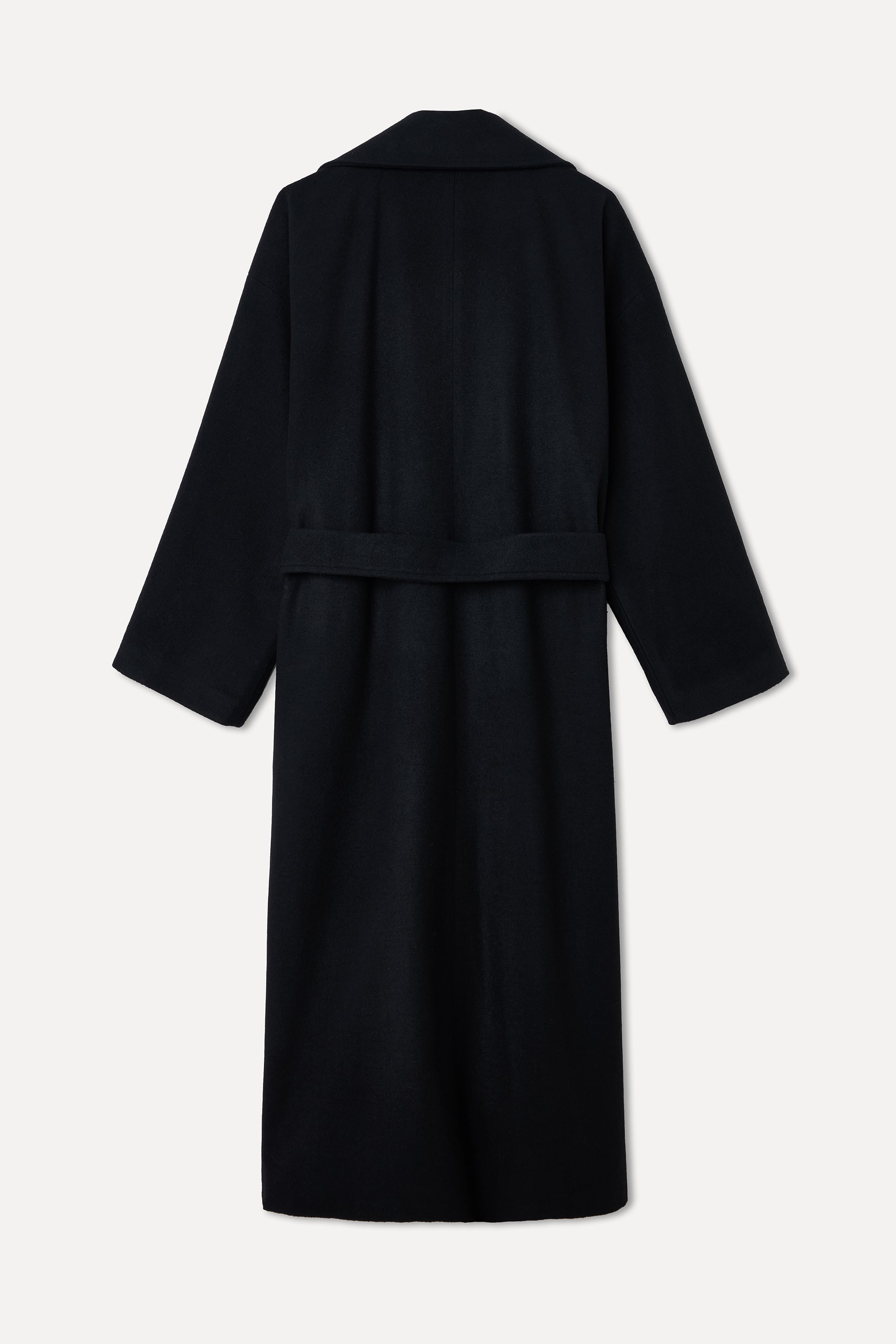 YÜN KARIŞIMLI OVERSIZE UZUN KAŞE KABAN