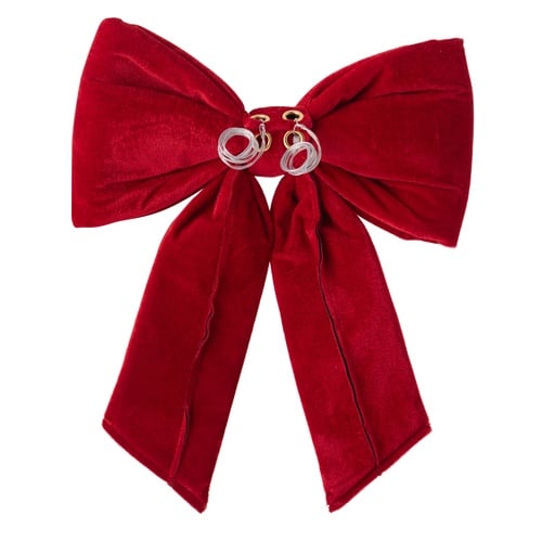 KIRMIZI KURDELE YILBAŞI AĞAÇ SÜSÜ 30 CM