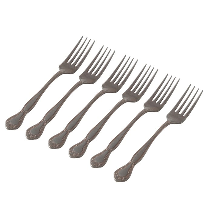 AURELIA ESKİTME GOLD YEMEK ÇATALI 6 LI SET