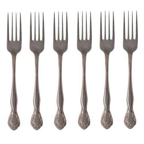 AURELIA ESKİTME GOLD YEMEK ÇATALI 6 LI SET