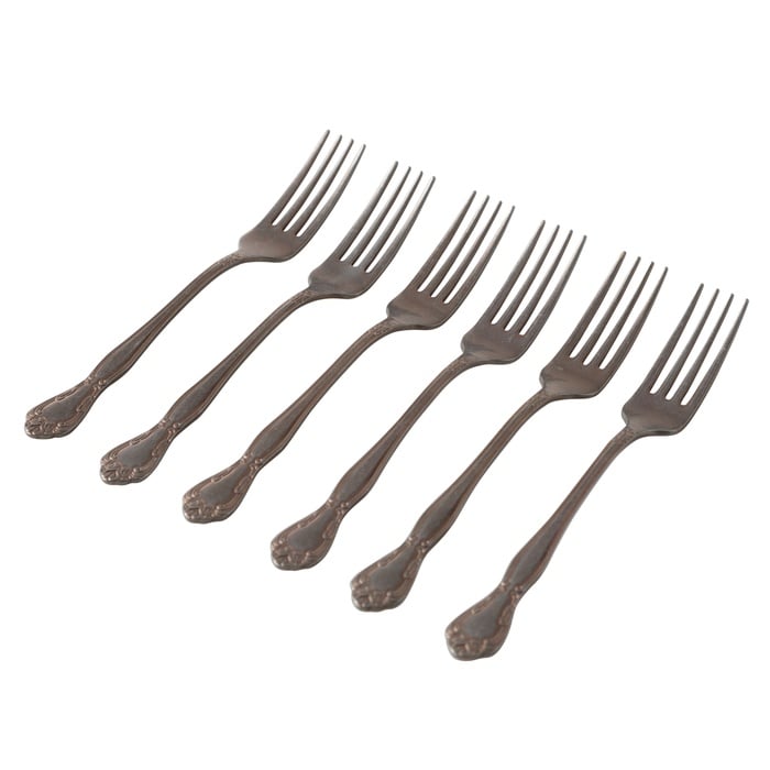 AURELIA ESKİTME GOLD TATLI ÇATALI 6 LI SET