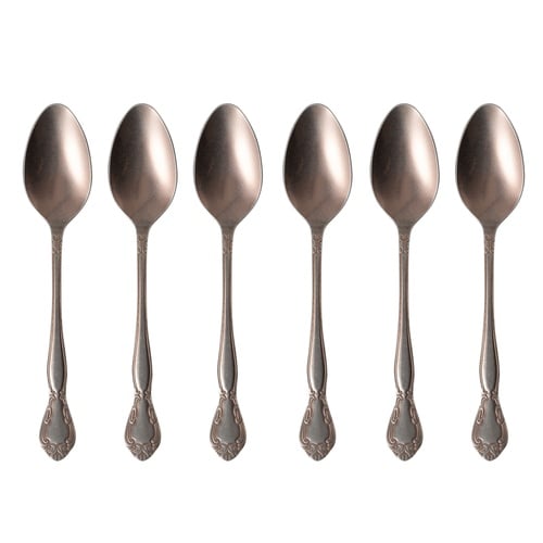 AURELIA ESKİTME GOLD TATLI KAŞIĞI 6 LI SET