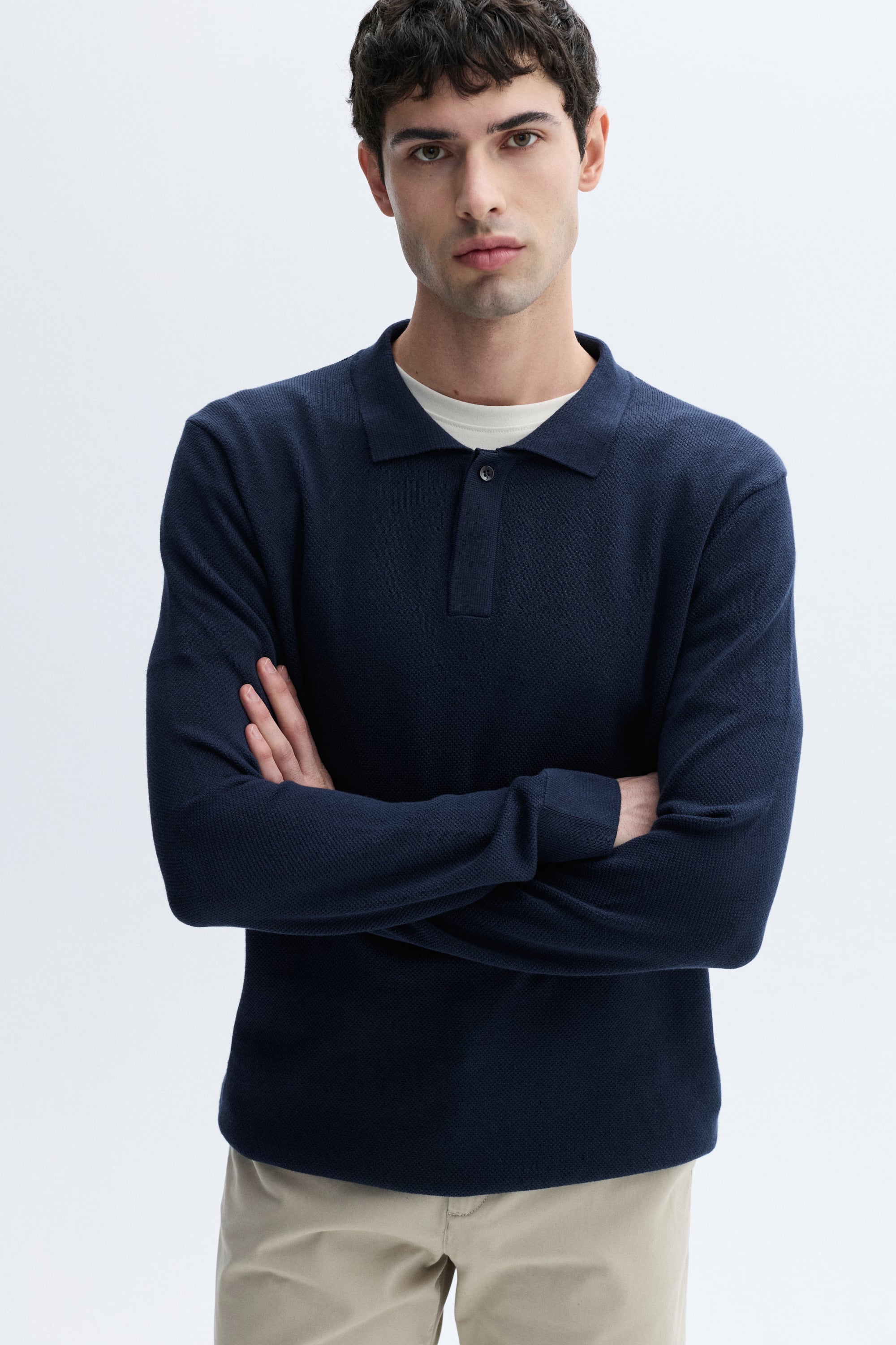 MODAL KARIŞIMLI POLO YAKA KAZAK