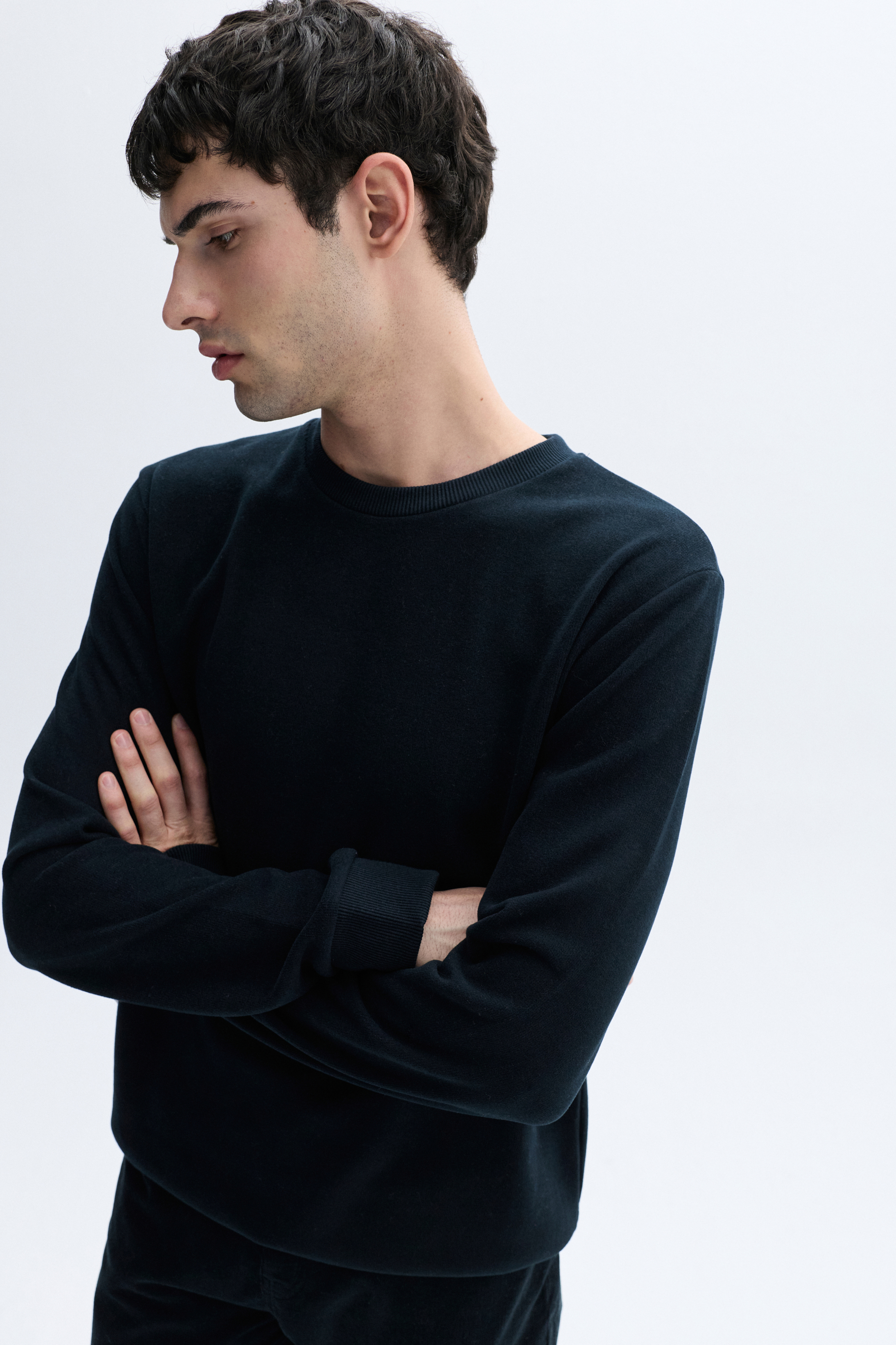 BİSİKLET YAKA SWEATSHIRT