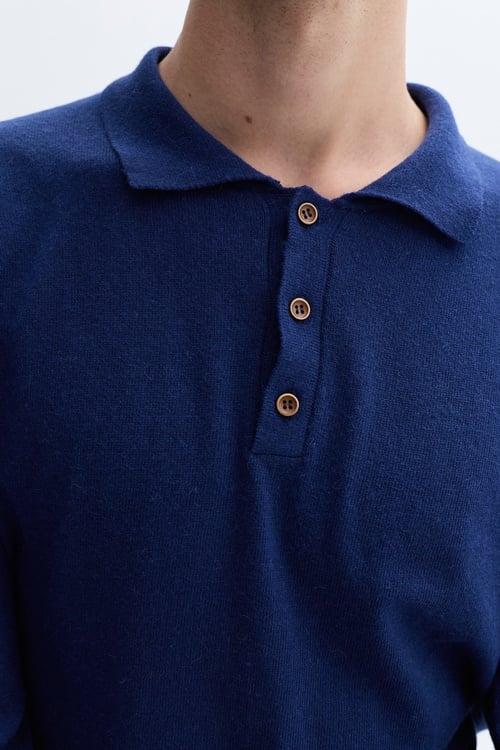 DÜĞMELİ POLO YAKA KAZAK