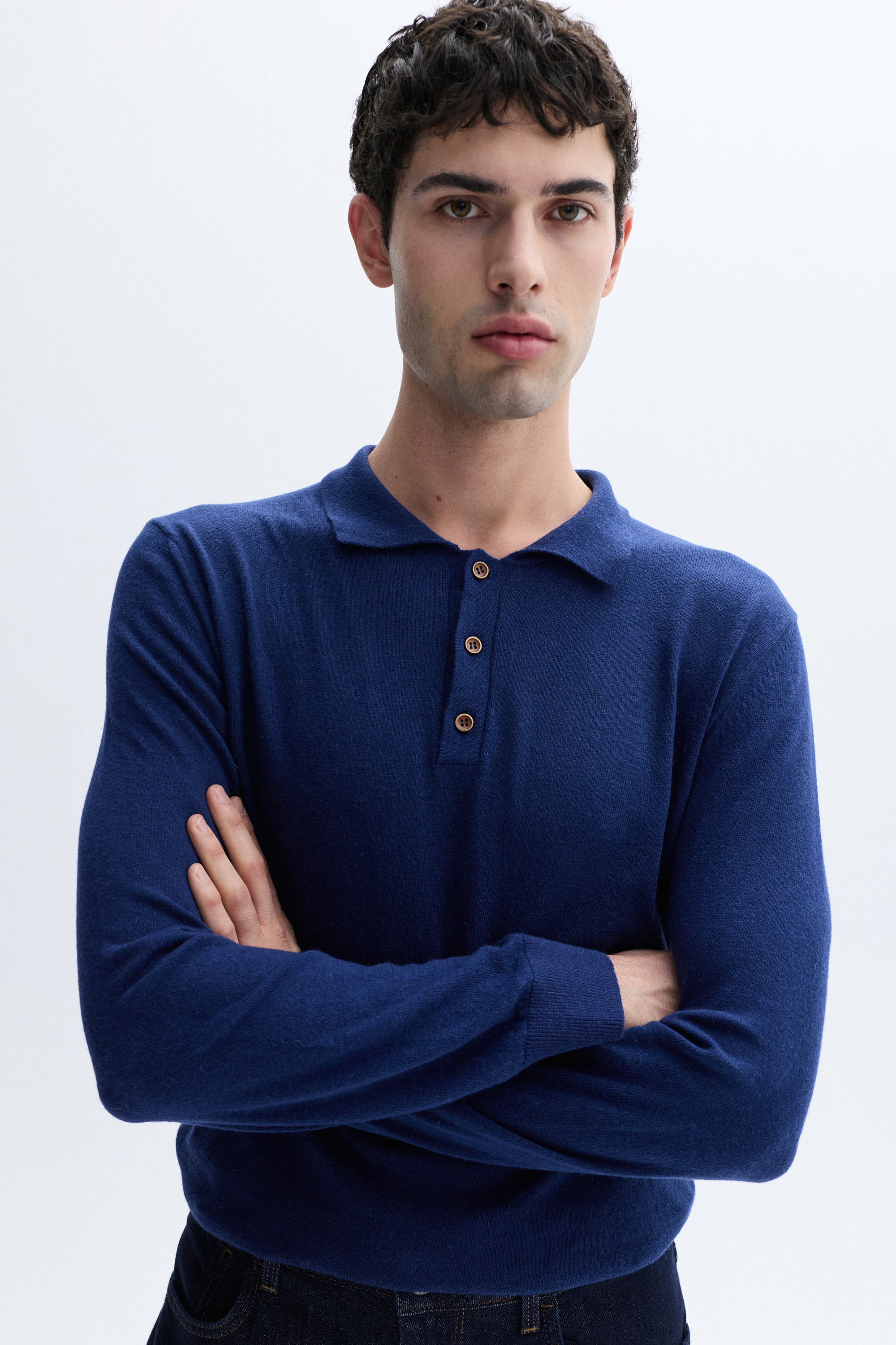 DÜĞMELİ POLO YAKA KAZAK