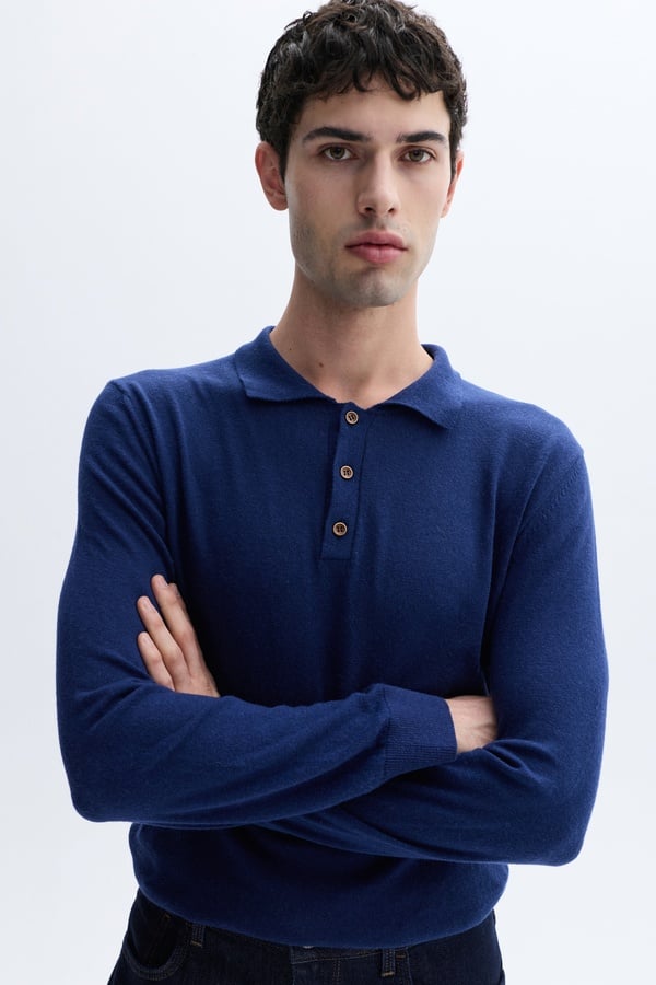 DÜĞMELİ POLO YAKA KAZAK