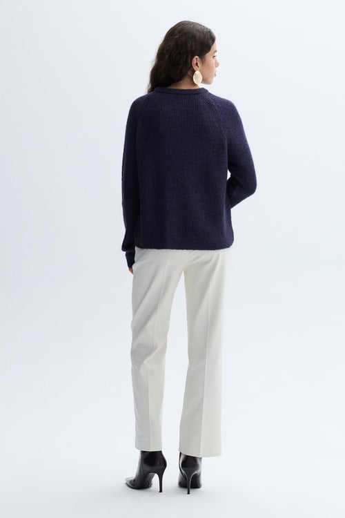 LOOSE FIT BİSİKLET YAKA KAZAK