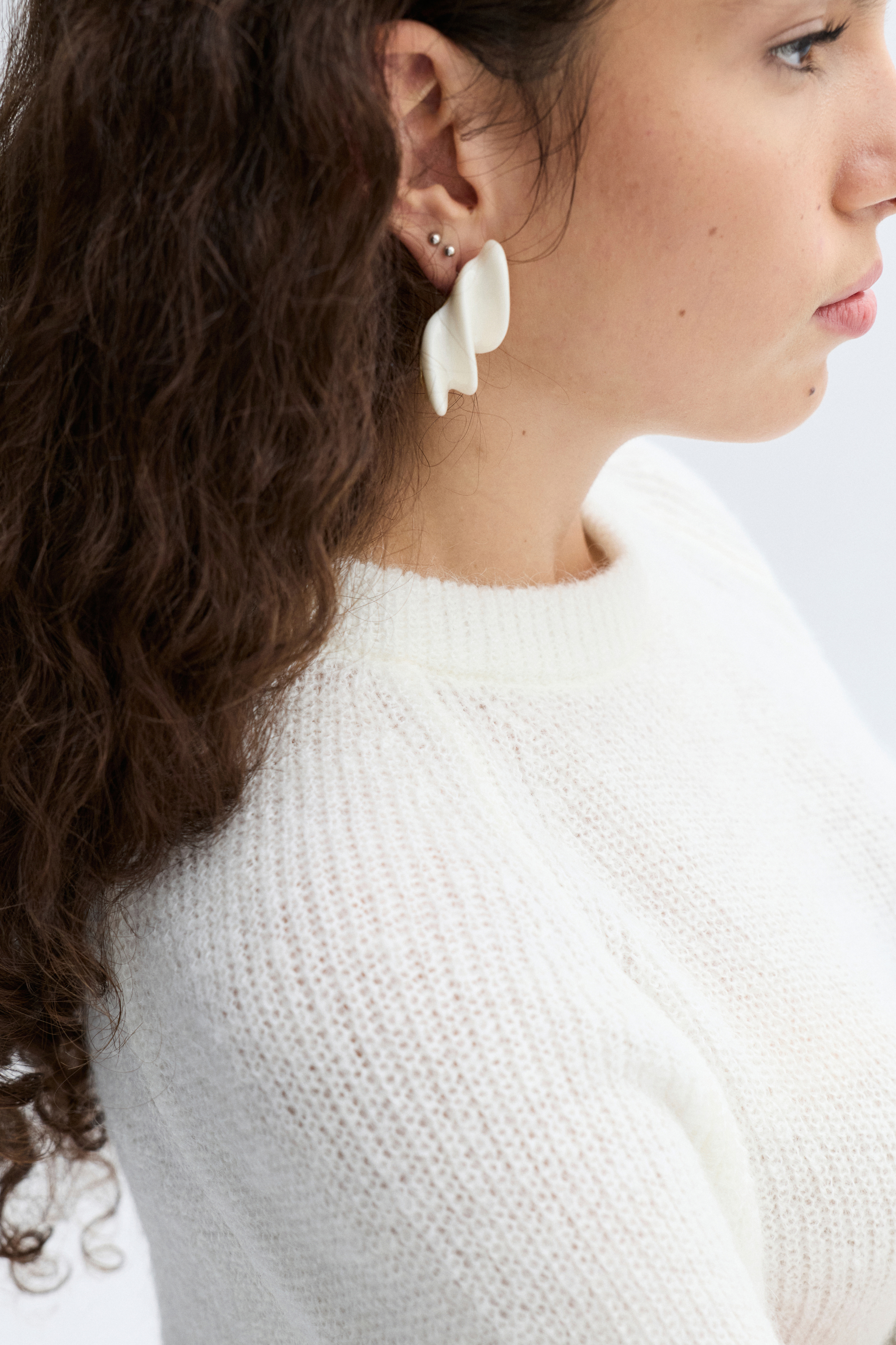 LOOSE FIT BİSİKLET YAKA KAZAK