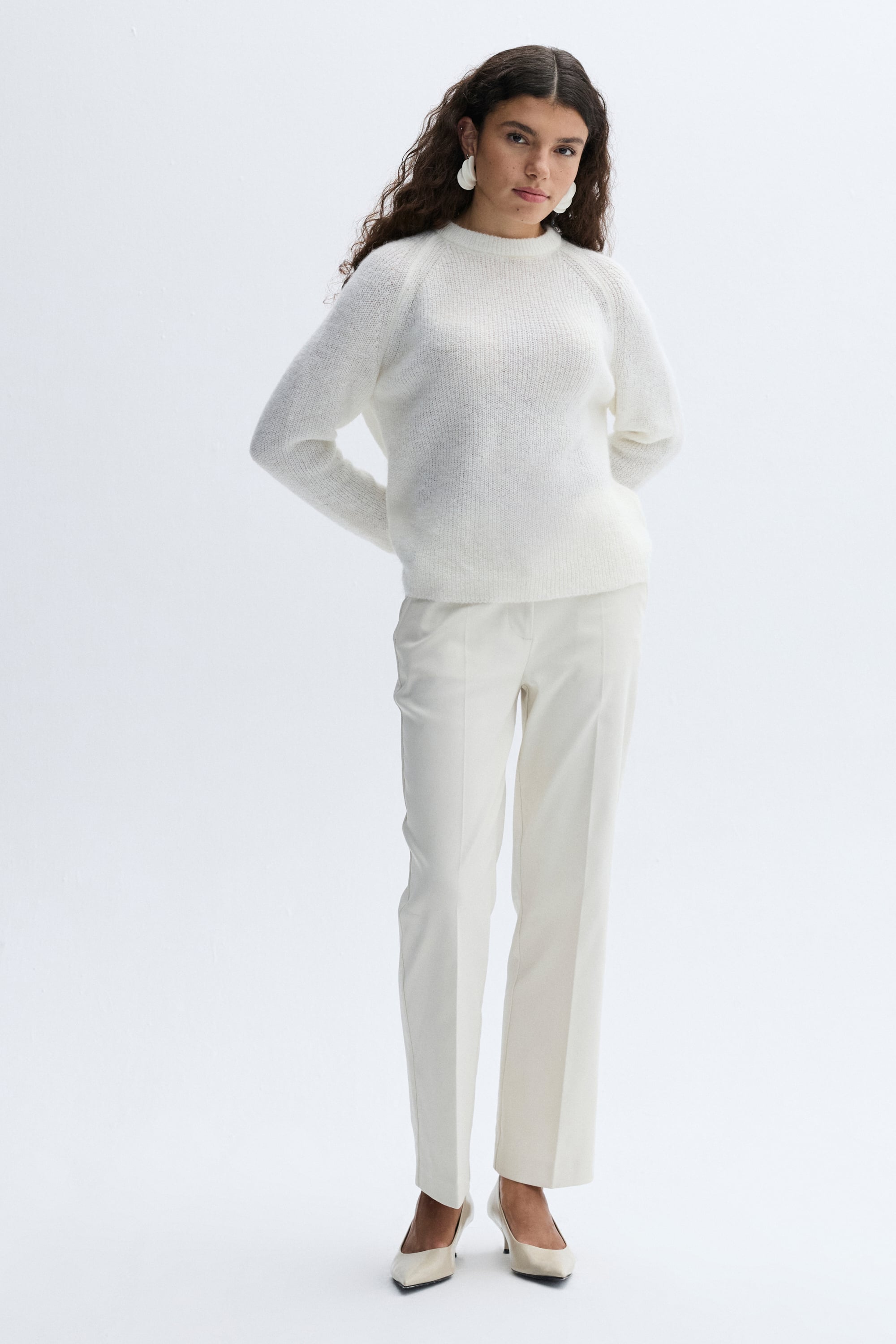 LOOSE FIT BİSİKLET YAKA KAZAK