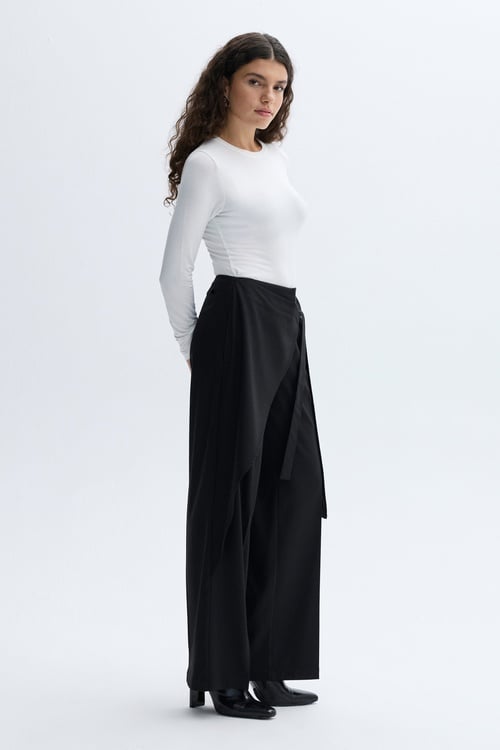 WIDE LEG KRUVAZE DETAYLI PANTOLON