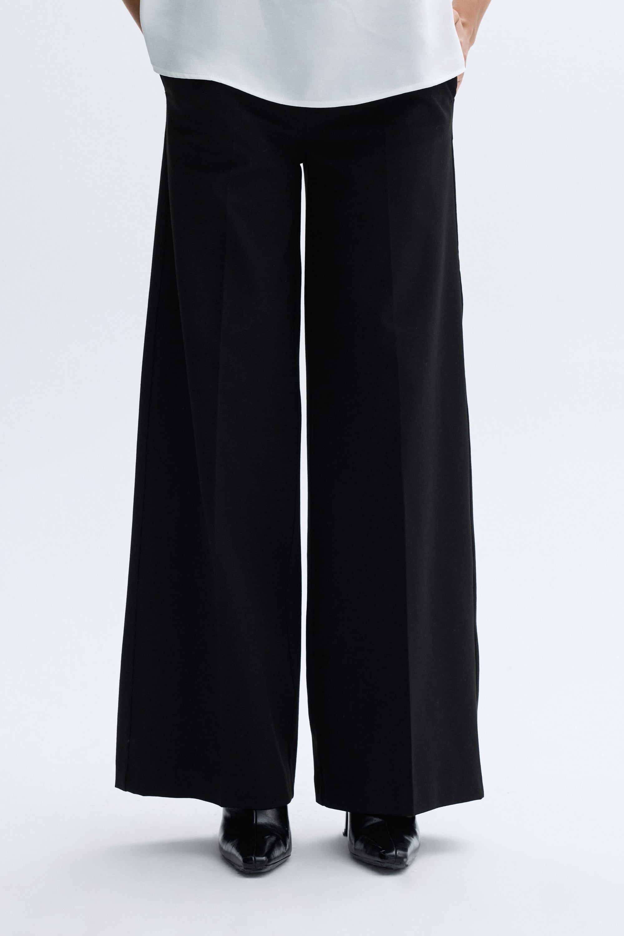 WIDE LEG PİLELİ PANTOLON