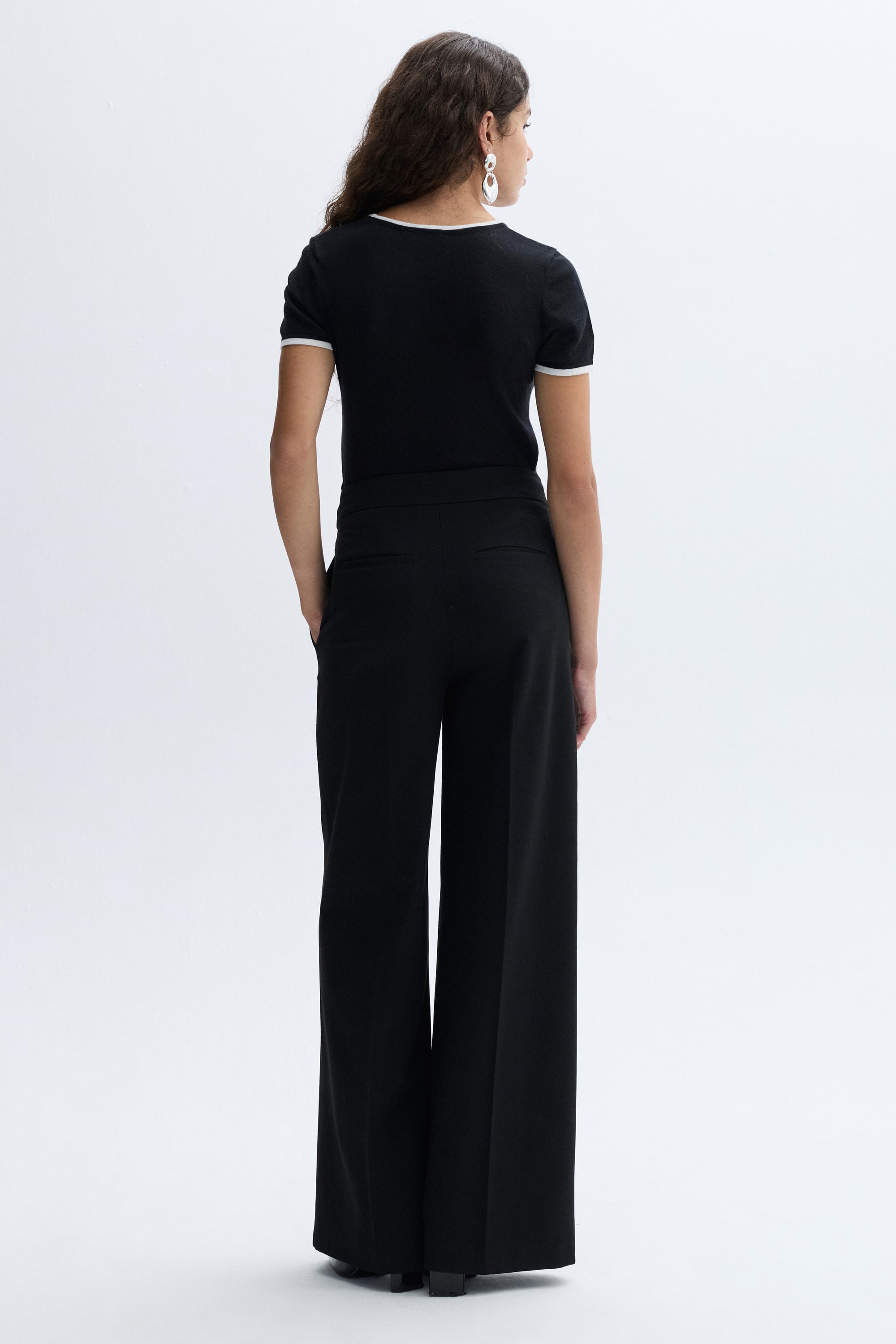 WIDE LEG PİLELİ PANTOLON