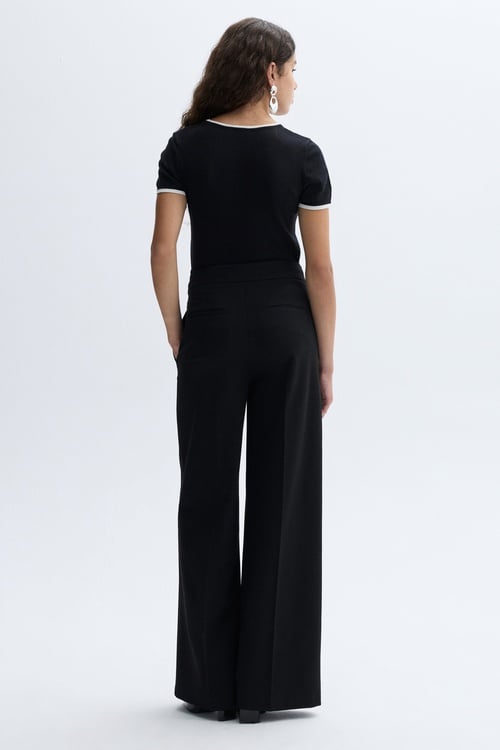 WIDE LEG PİLELİ PANTOLON