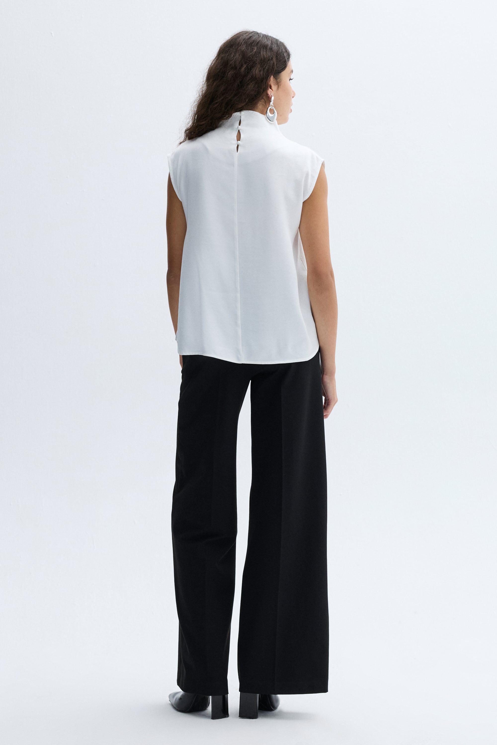 WIDE LEG PİLELİ PANTOLON