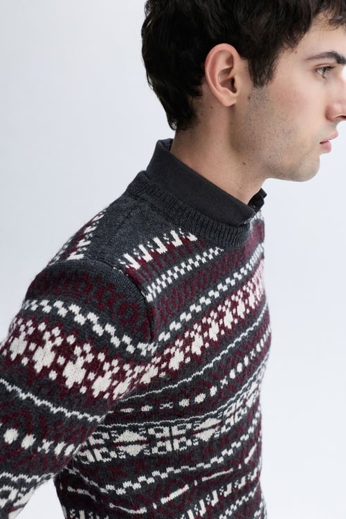 JAKARLI BİSİKLET YAKA KAZAK