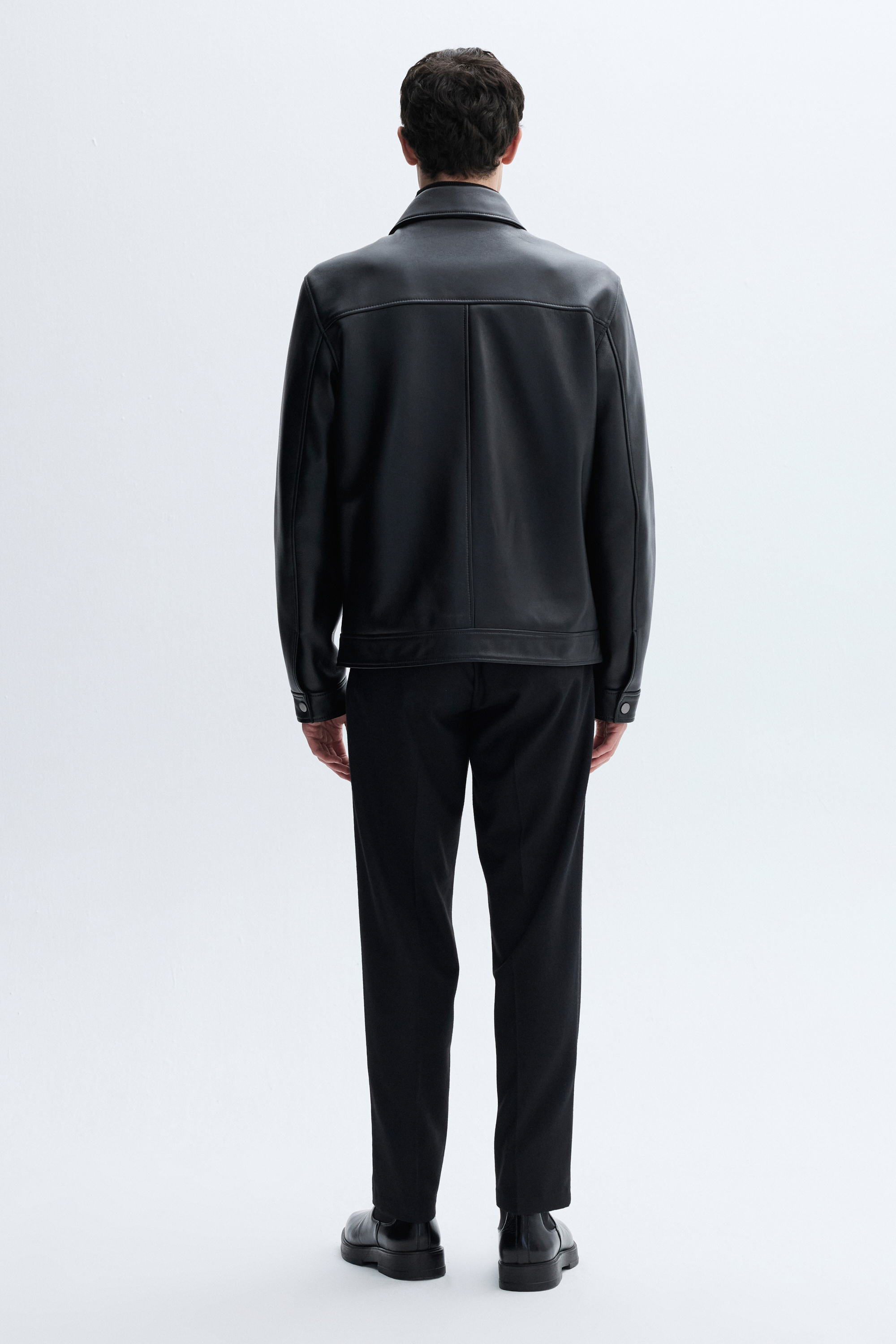 FERMUARLI HAKİKİ DERİ CEKET