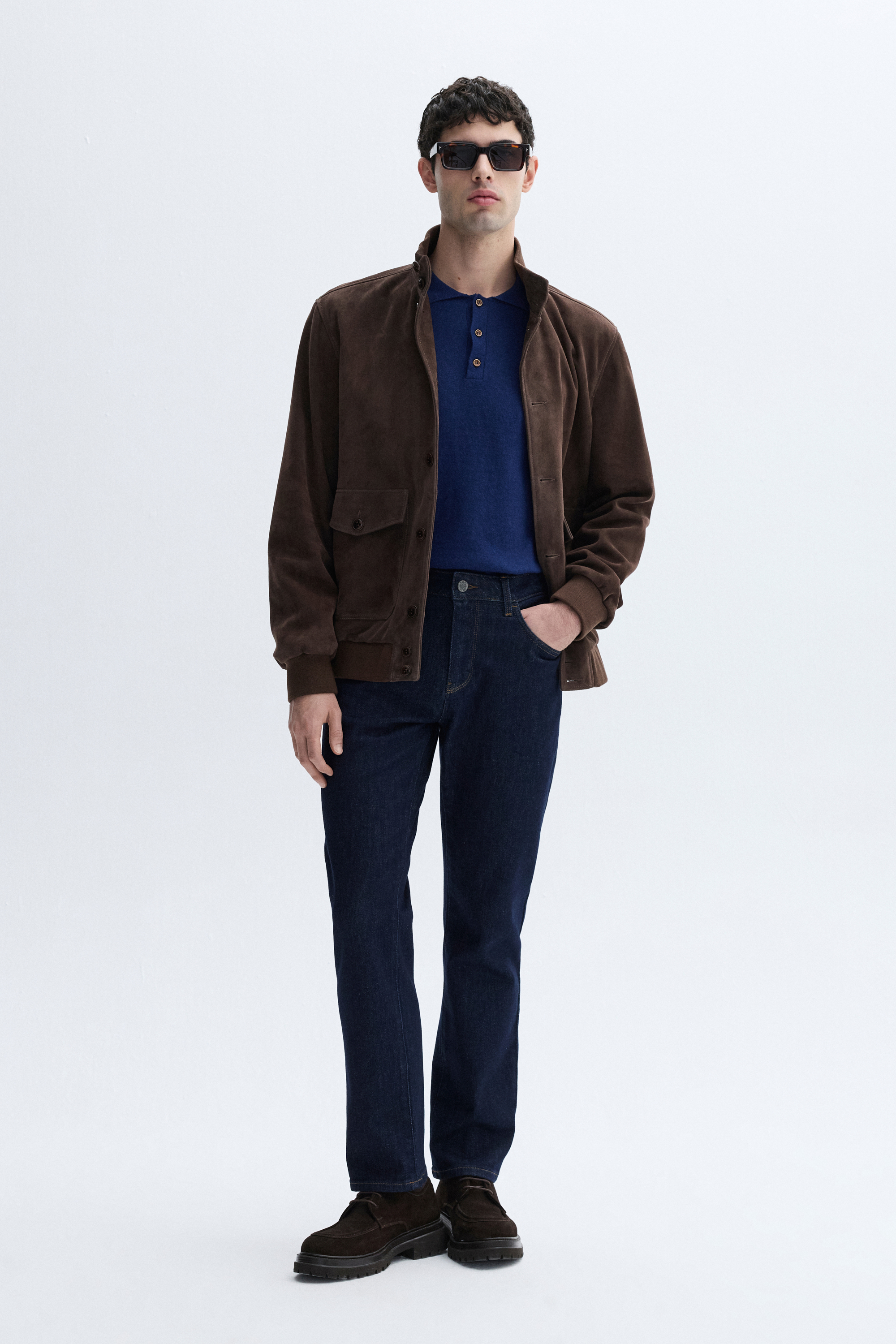 HAKİKİ DERİ SÜET DOKULU CEKET