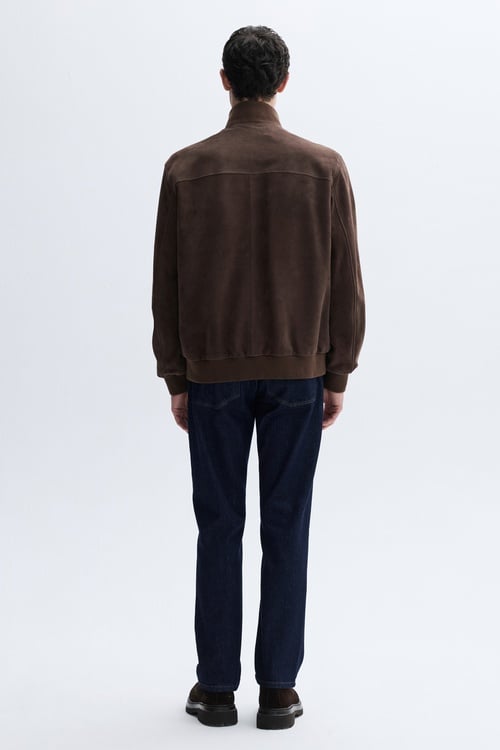 HAKİKİ DERİ SÜET DOKULU CEKET