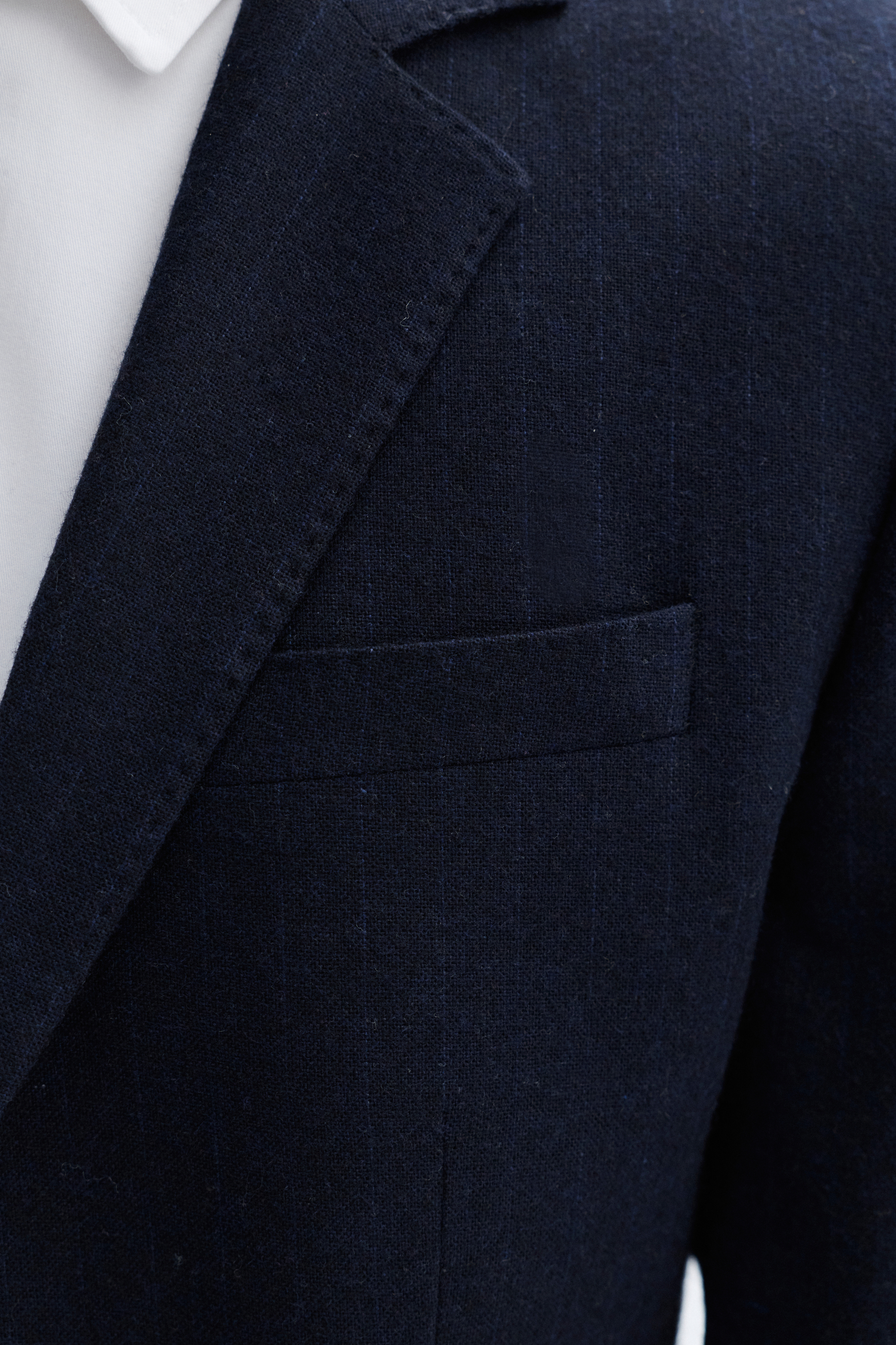 YÜN KARIŞIMLI ÇİZGİLİ BLAZER CEKET