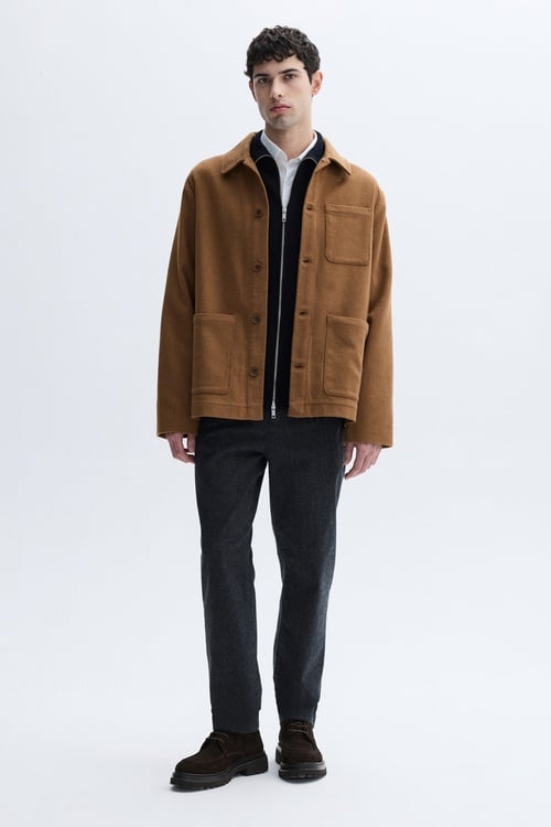 YÜN KARIŞIMLI CASUAL CEKET