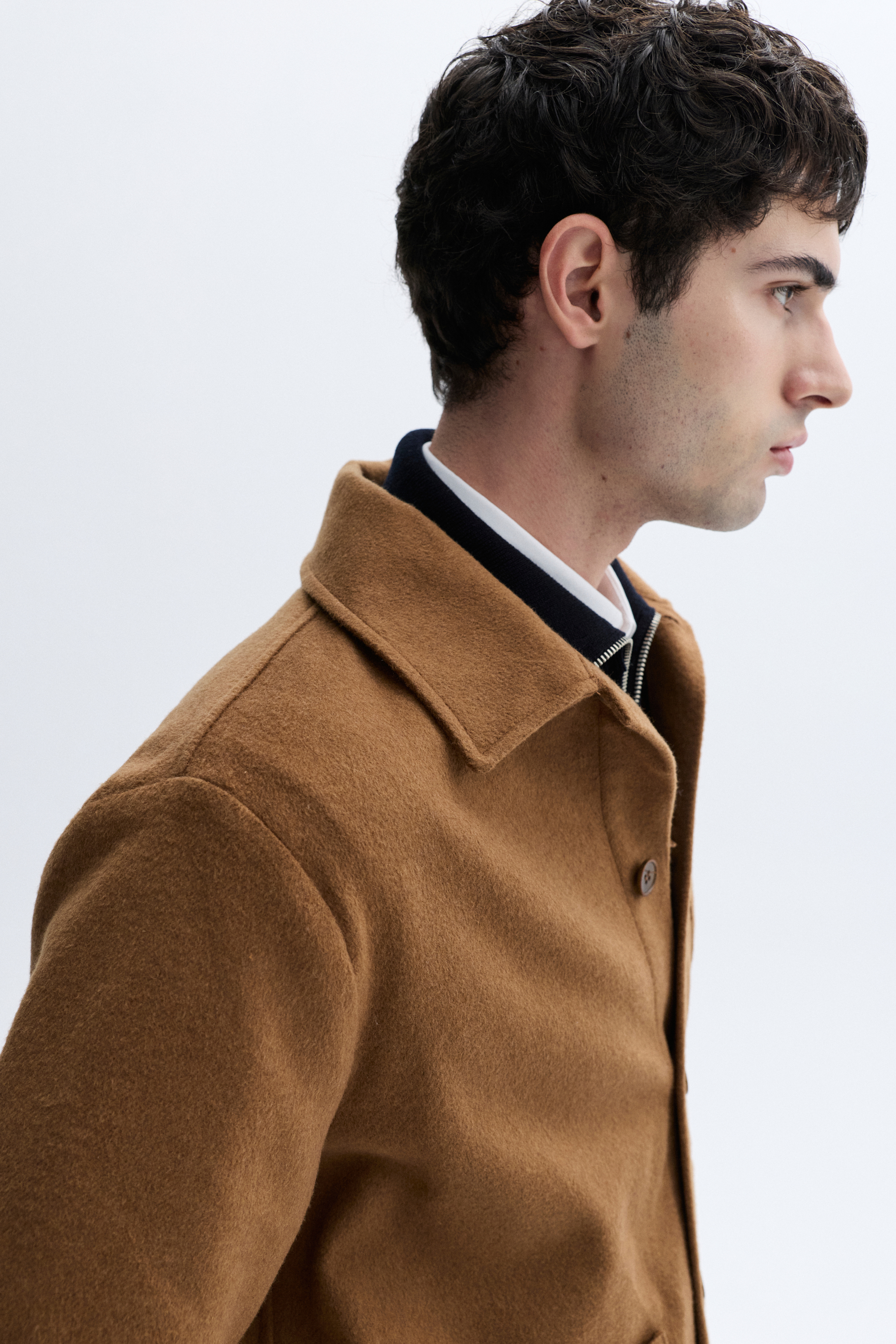 YÜN KARIŞIMLI CASUAL CEKET