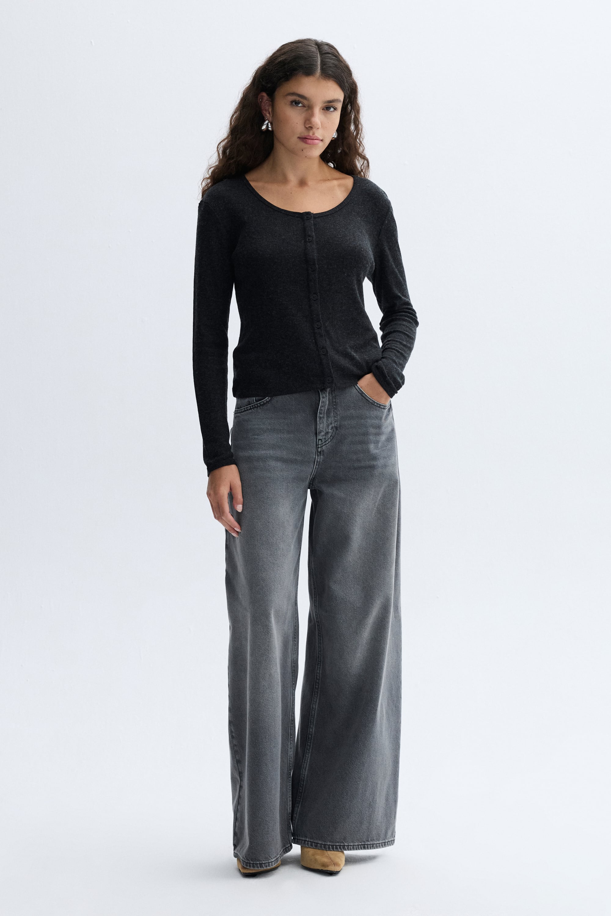 WIDE LEG JEAN PANTOLON