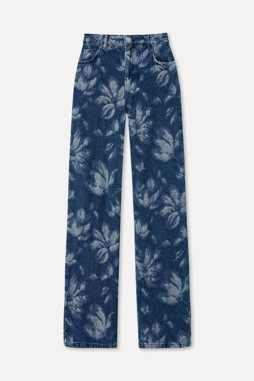  STRAIGHT FIT NAKIŞLI JEAN PANTOLON