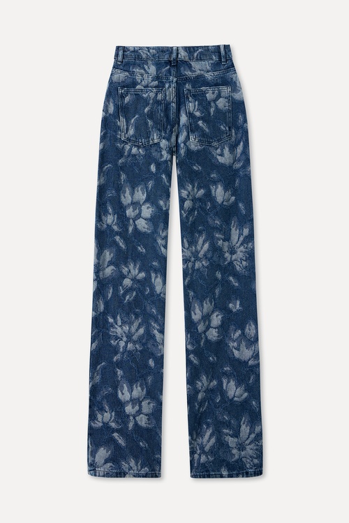  STRAIGHT FIT NAKIŞLI JEAN PANTOLON