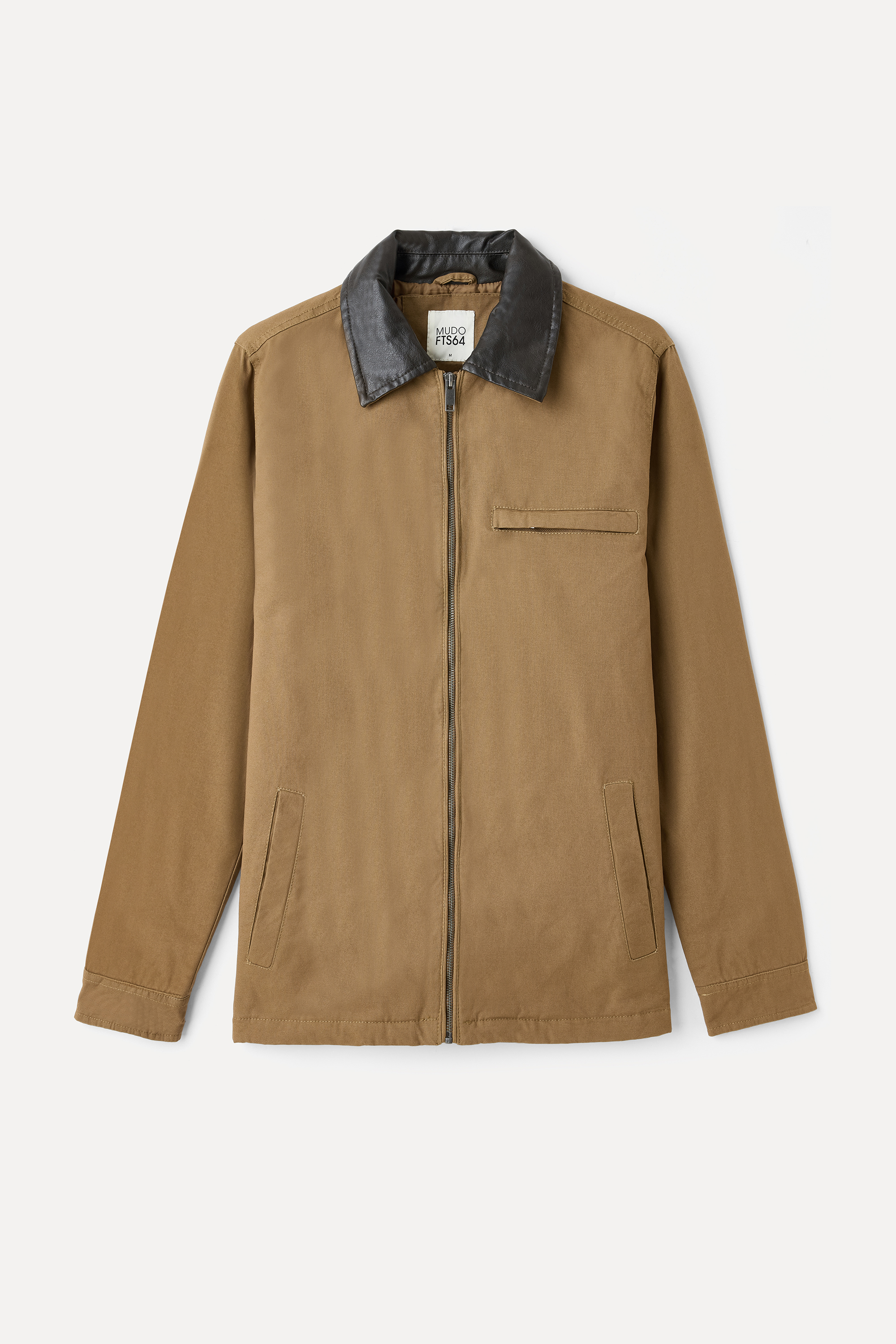 YAKA DETAYLI FERMUARLI CASUAL CEKET