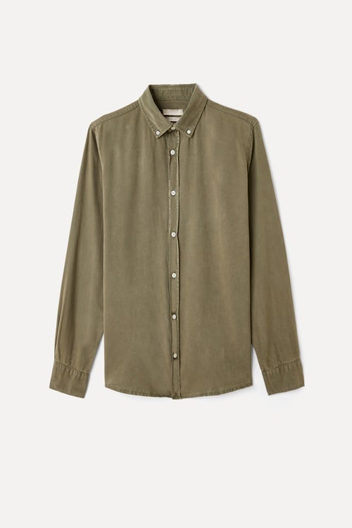  REGULAR FIT UZUN KOLLU LİYOSEL GÖMLEK