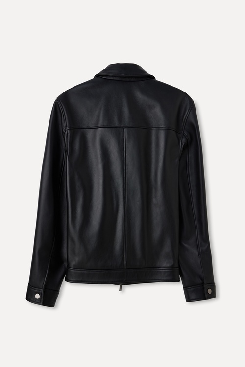  FERMUARLI HAKİKİ DERİ CEKET