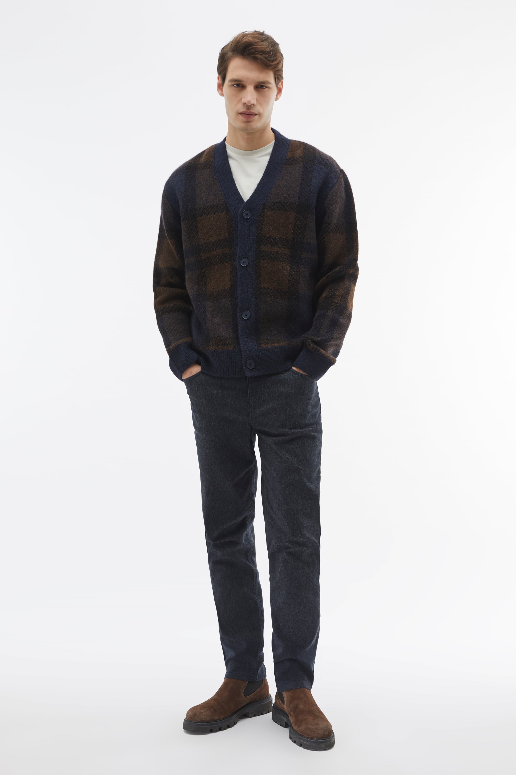 JAKARLI KARELİ LOOSE FIT HIRKA