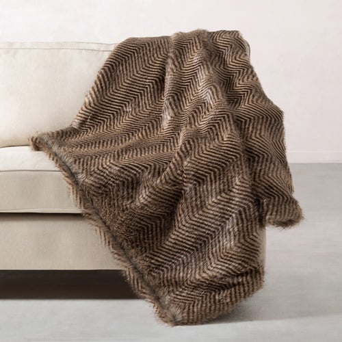 VERONICA KOLTUK ŞALI SİYAH BEJ 130X150