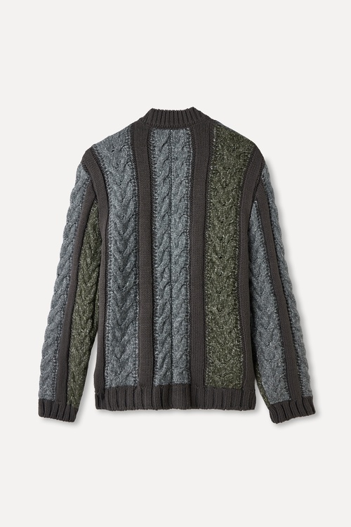  RENK BLOKLU LOOSE FIT V YAKA HIRKA