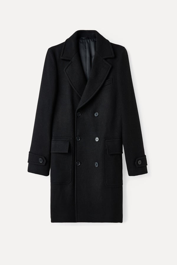 YÜN KARIŞIMLI KRUVAZE UZUN KAŞE KABAN