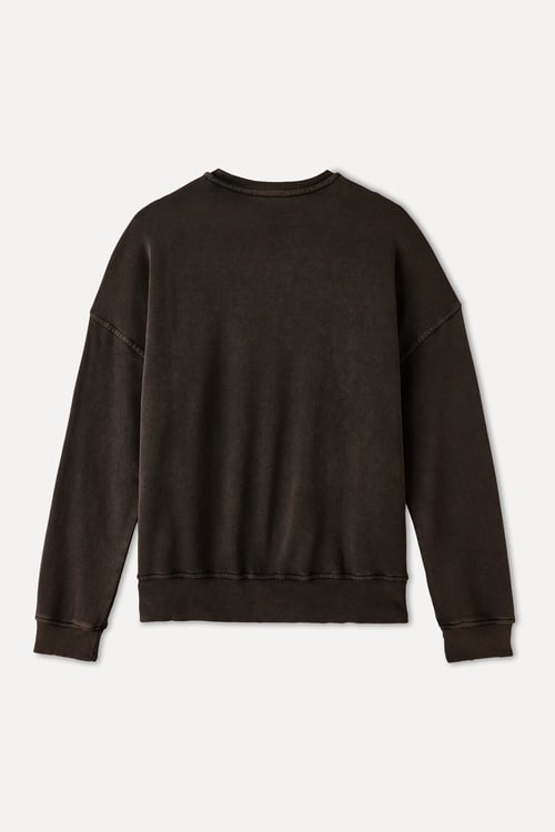 DİKİŞ DETAYLI BİSİKLET YAKA SWEATSHIRT