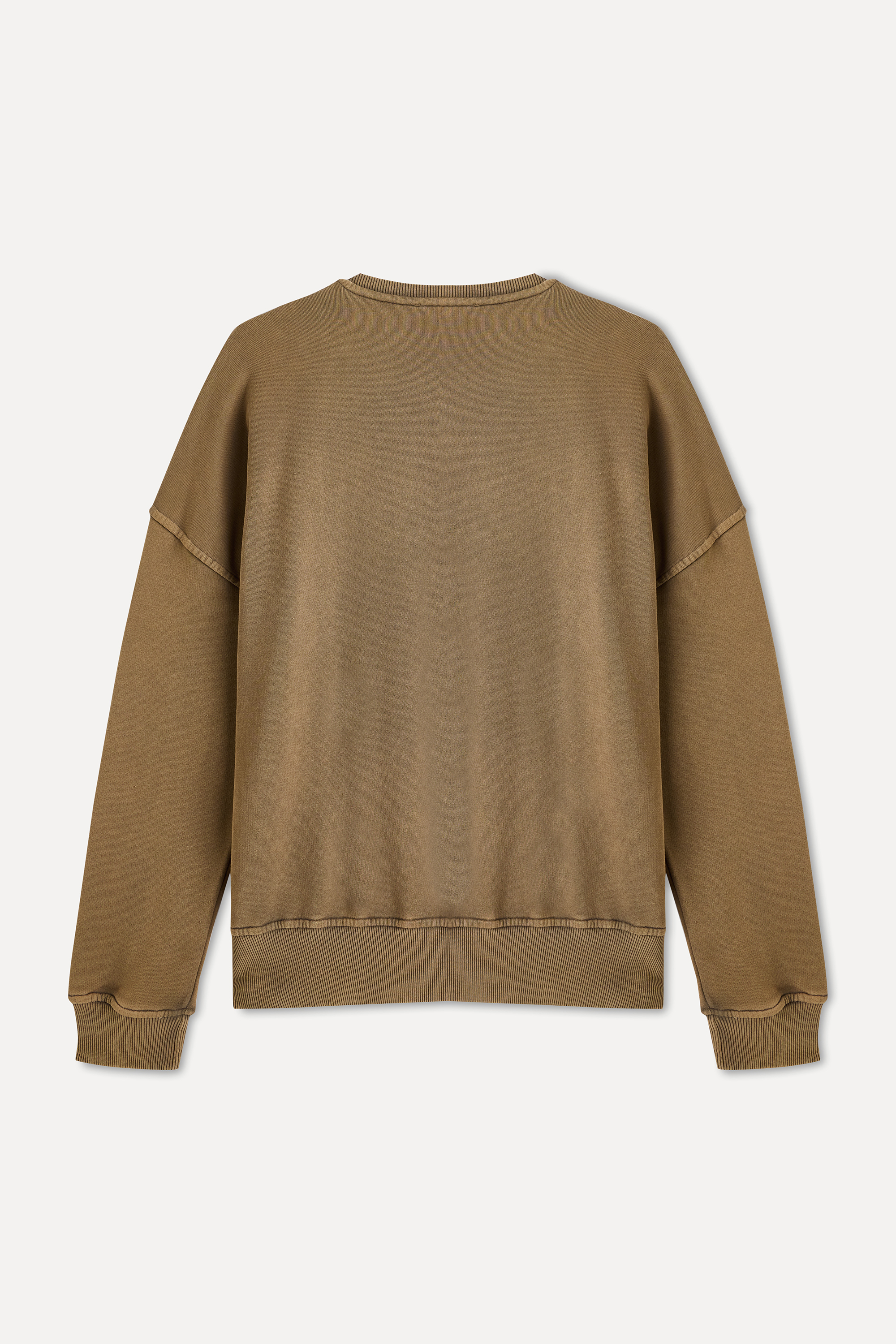 DİKİŞ DETAYLI BİSİKLET YAKA SWEATSHIRT