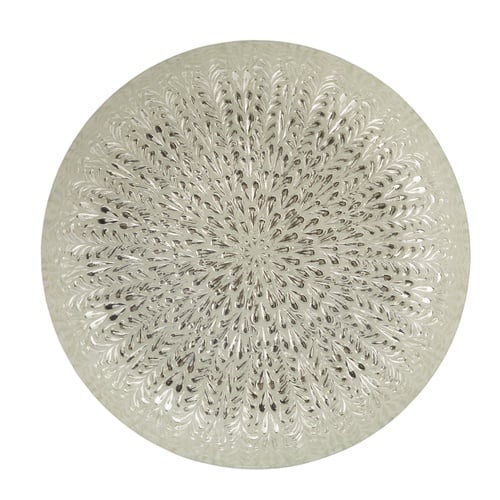 SILVER FLOWER AYAKLI SUNUM TABAĞI 28 CM