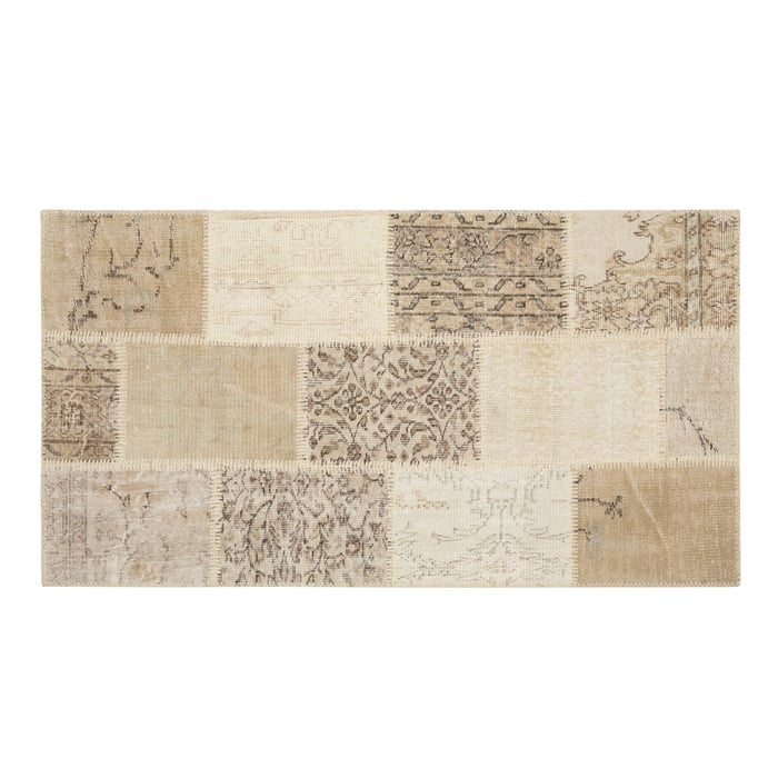 LİMA BEJ PATCHWORK KİLİM 80X150