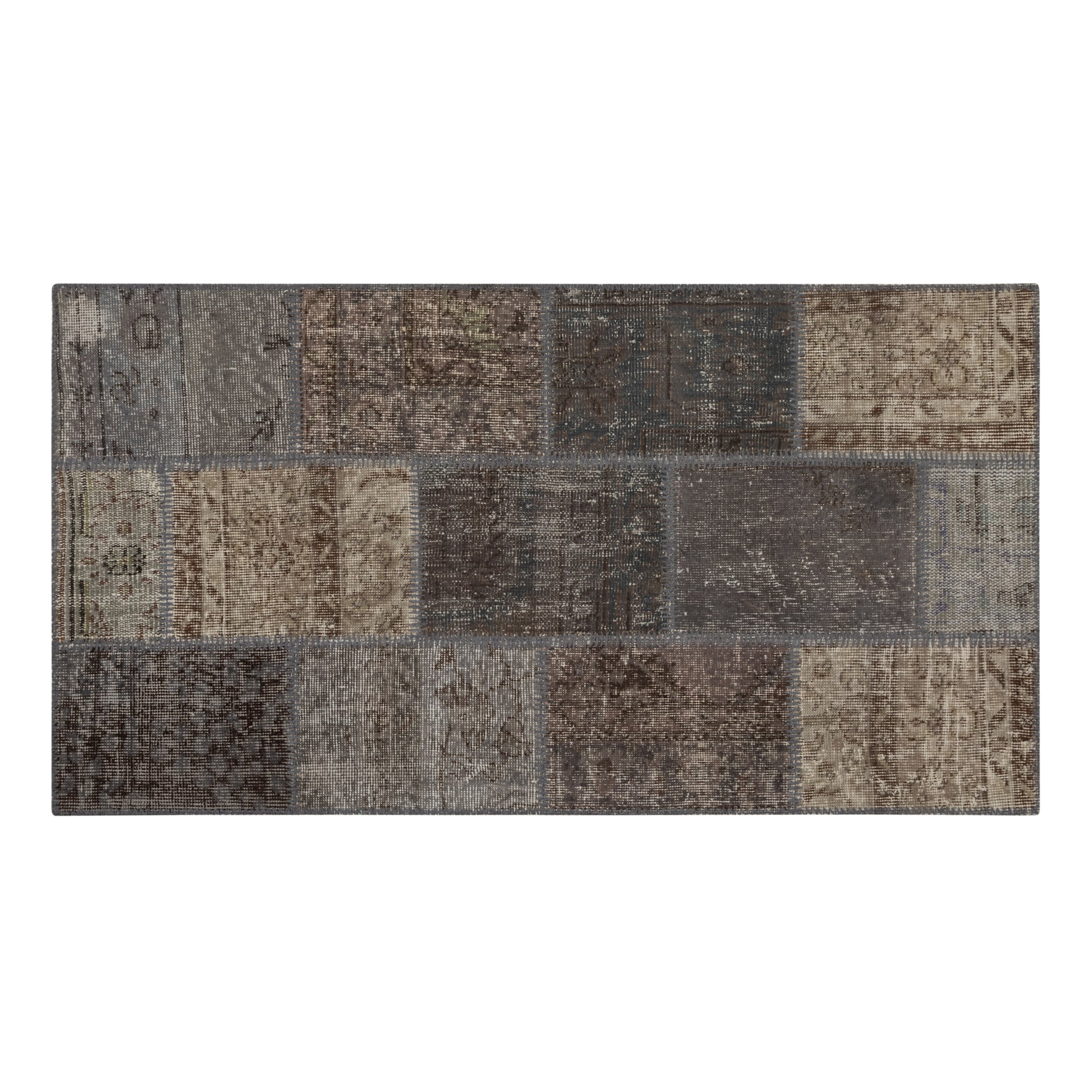 LİMA GRİ PATCHWORK KİLİM 80X150