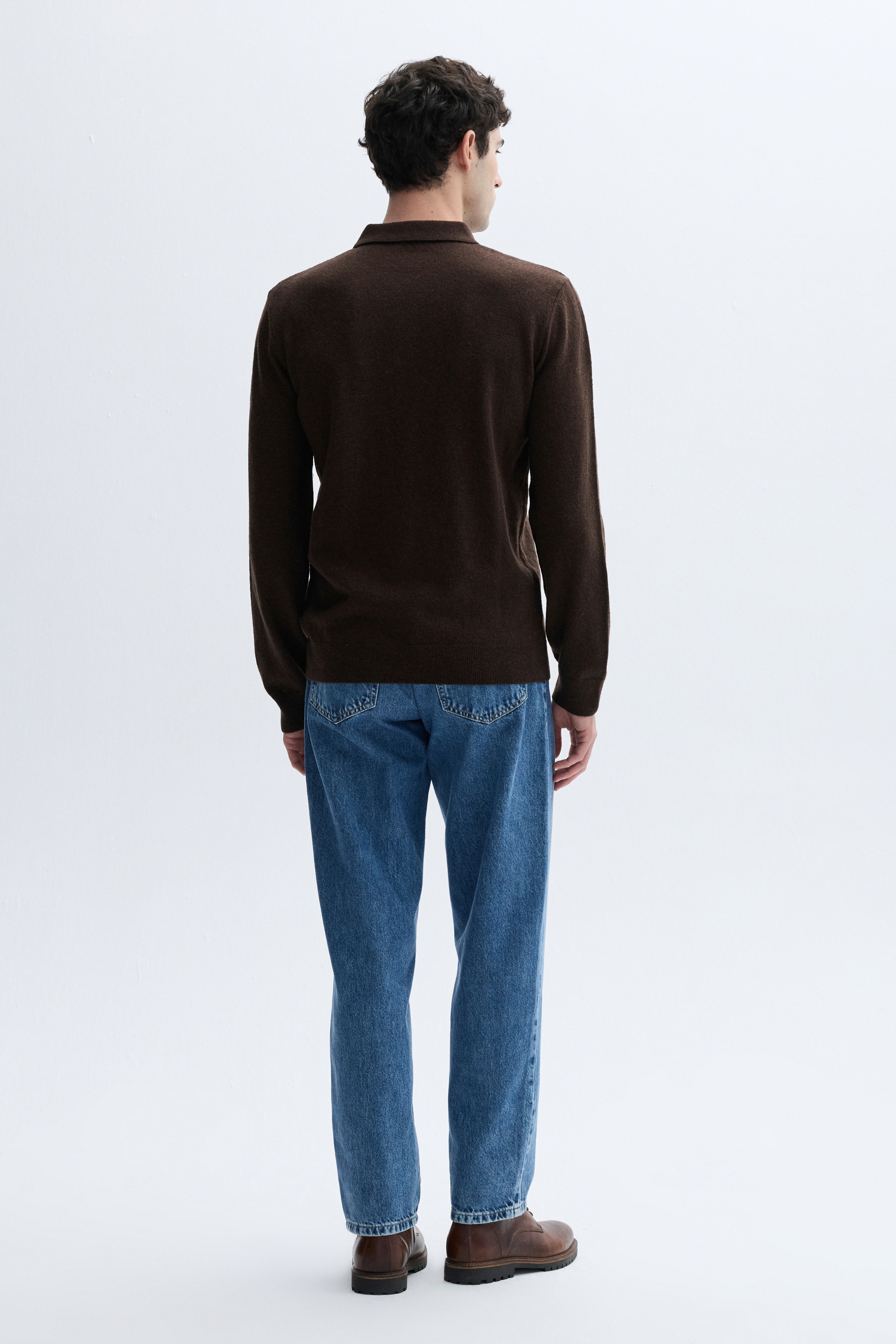 POLO YAKA YÜNLÜ KAZAK