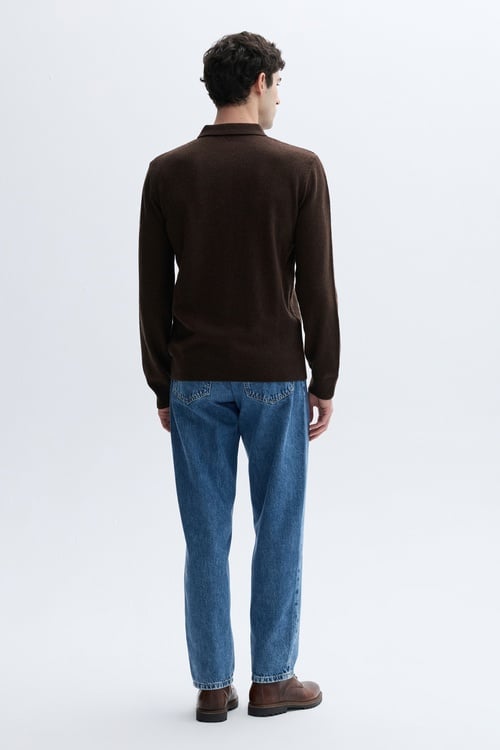 POLO YAKA YÜNLÜ KAZAK