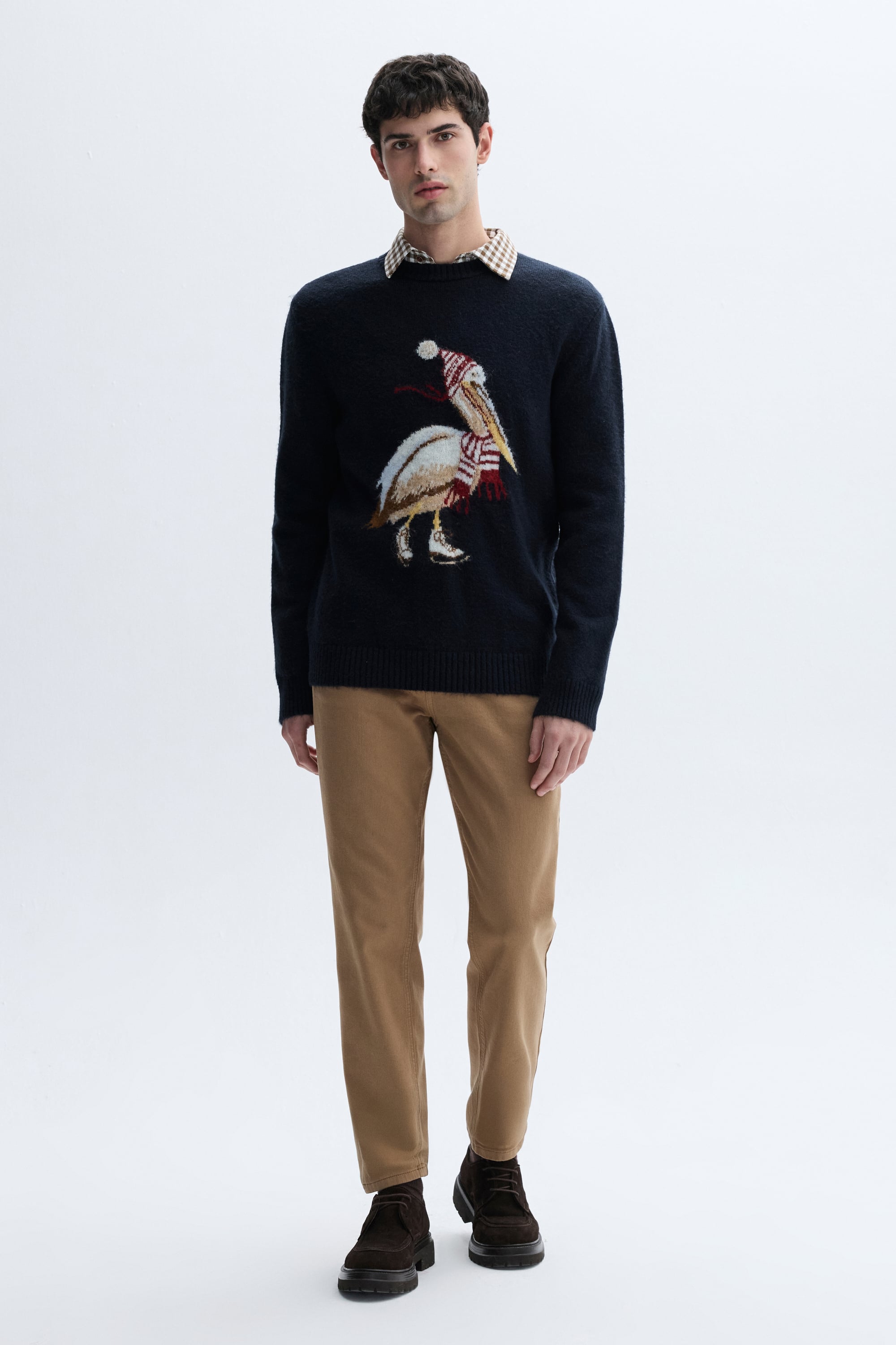 JAKARLI BİSİKLET YAKA KAZAK