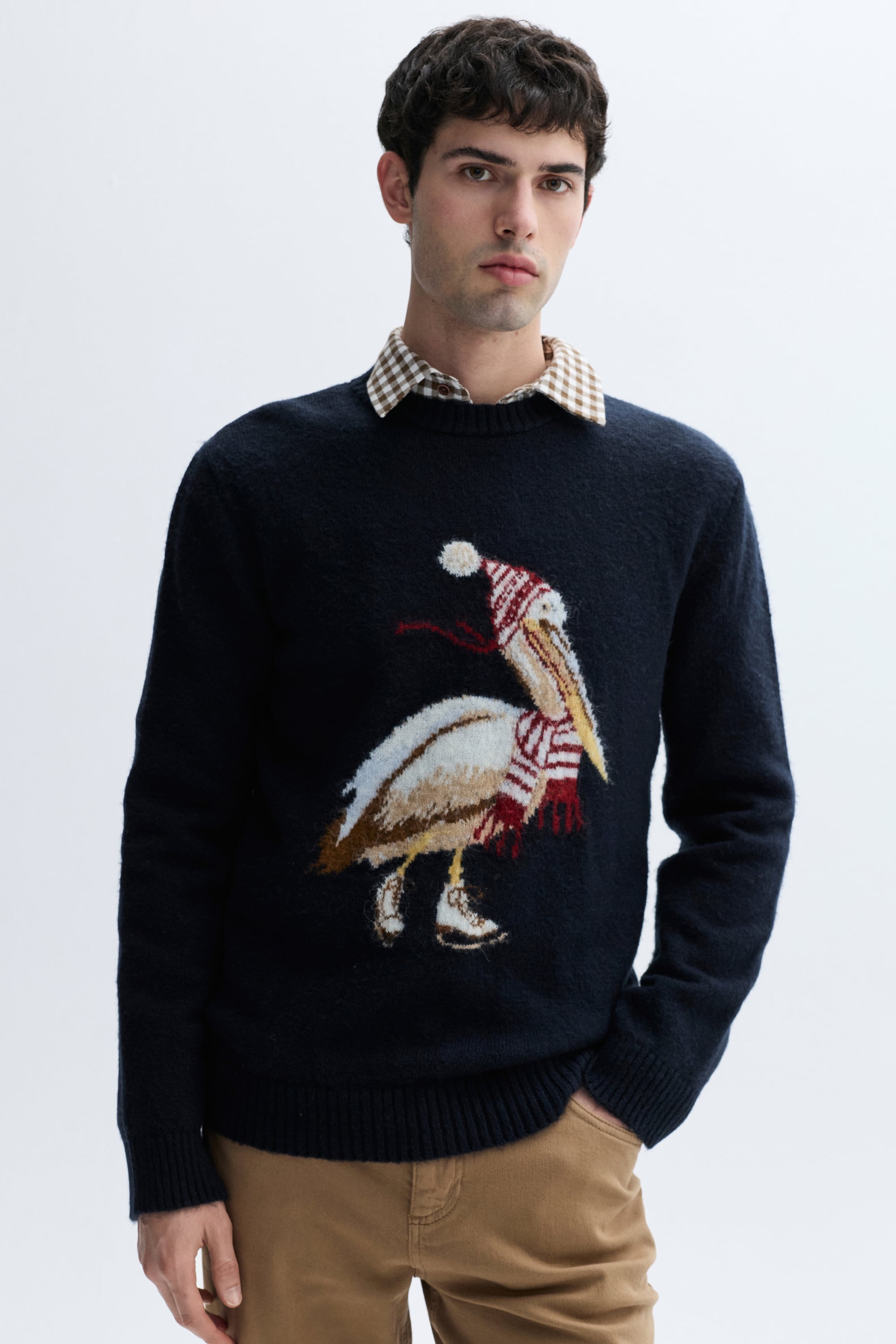 JAKARLI BİSİKLET YAKA KAZAK