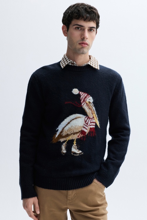 JAKARLI BİSİKLET YAKA KAZAK