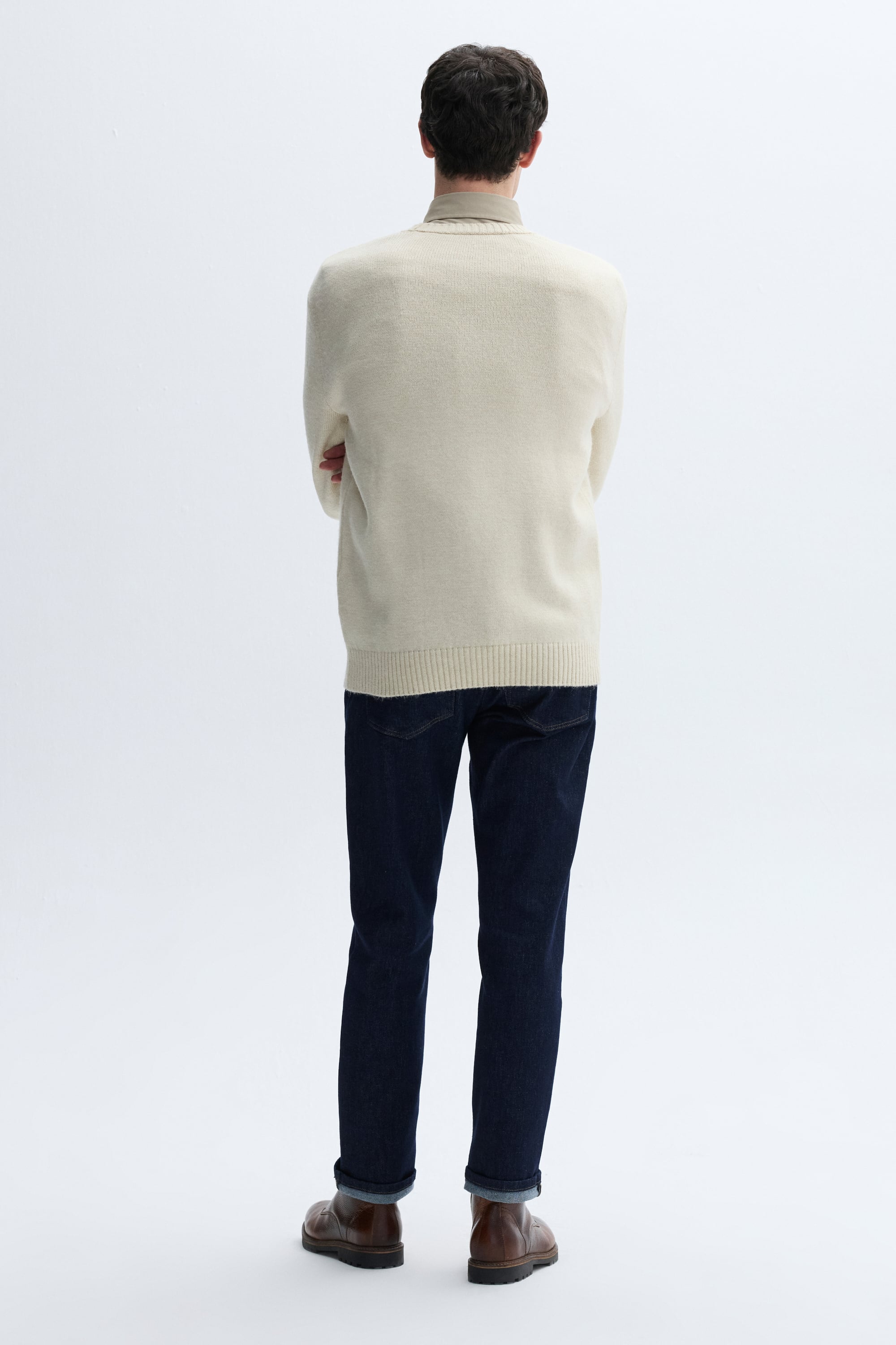 JAKARLI BİSİKLET YAKA KAZAK