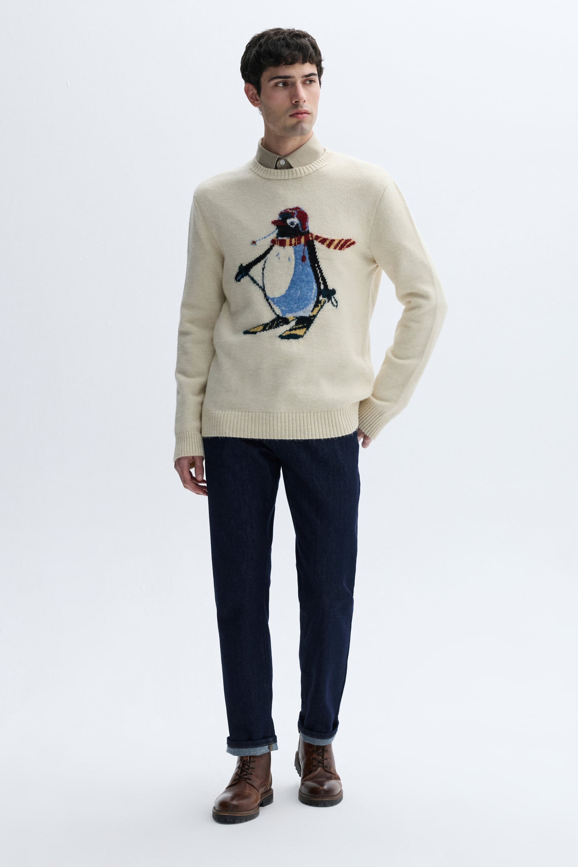 JAKARLI BİSİKLET YAKA KAZAK